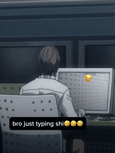 Man Typing Bro Just Typing Shi GIF