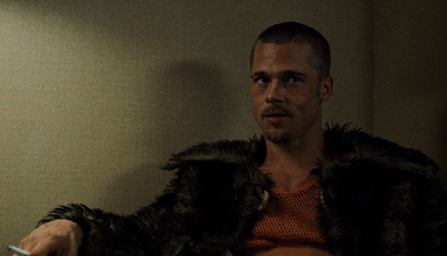 Man Upside Down Saying We Guard You While You Sleep GIF