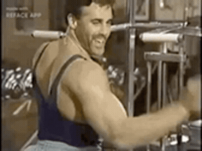Man Using Gym Machine GIF