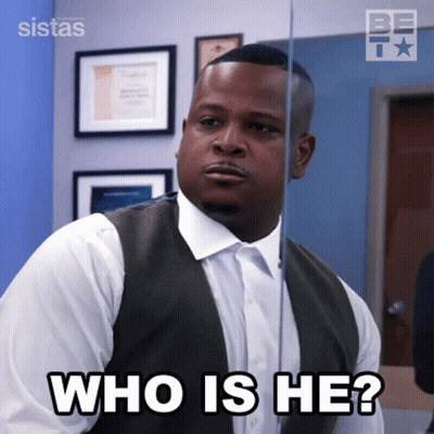 Man Vest White Shirt Before Mirror: Who Is He GIF