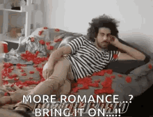 Man Waiting In The Romance Bed GIF