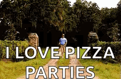 Man Walking Dirt Road I Love Pizza Parties GIF