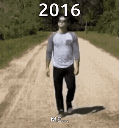 Man Walking Down Dirt Road With 2016