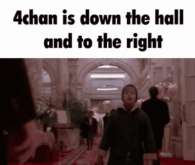 Man Walking Down Hallway 4Chan Is Down The Hall And To The Right GIF