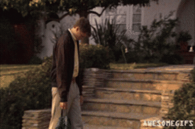 Man Walking Down Stairs Awesomegifs GIF
