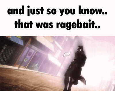 Man Walking Down Street Saying And Just So You Know That Was Ragebait GIF