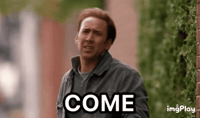 Man Walking Down Street Saying Come GIF