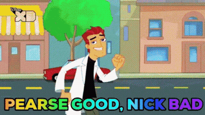 Man Walking Down Street Saying Pearse Good Nick Bad GIF