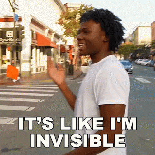 Man Walking It's Like I'm Invisible GIF