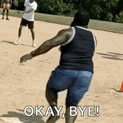 Man Walking On Dirt Field Saying Okay Bye GIF