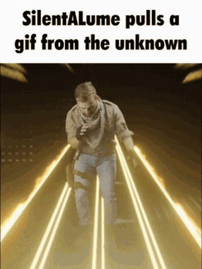Man Walking Silentalume Pulls GIF From Unknown GIF