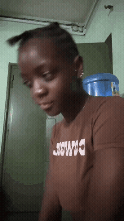 Man Walking Up Stairs Saying Nevermind GIF