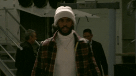 Man Walking Wearing Sweater Weather GIF