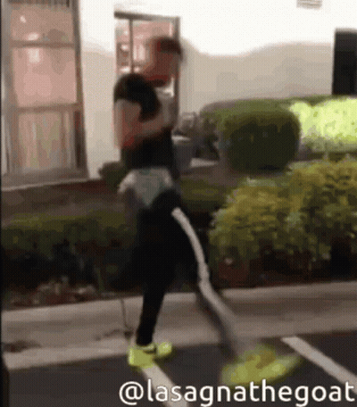 Man Walking With Goat On Back Lasagnathegoat GIF