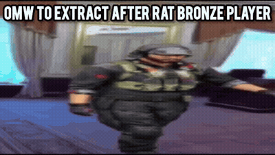 Man Walking With OMW To Extract After Rat Bronze Player