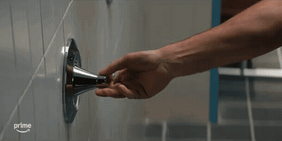 Man Washing Hair In Shower GIF