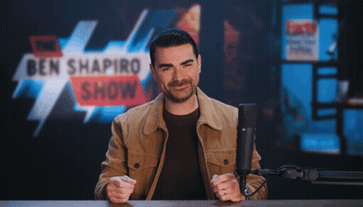 Man Watching Ben Shapiro Show GIF