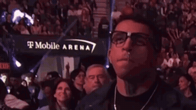 Man Watching Boxing Match GIF