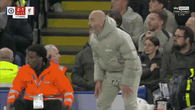 Man Watching Soccer Game On Sky Sports GIF