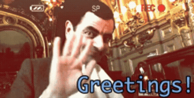 Man Waving Hand Saying Greetings