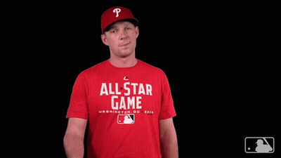 Man Waving In All Star Game Shirt GIF