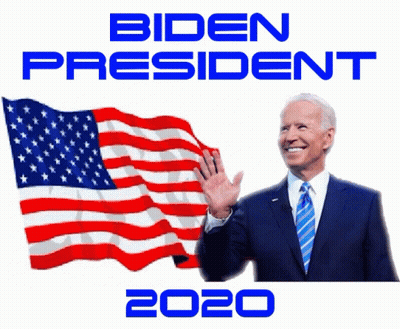 Man Waving In Front Of American Flag GIF