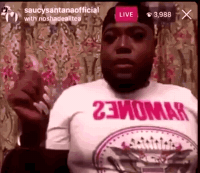 Man Wearing 23Momar T-Shirt GIF