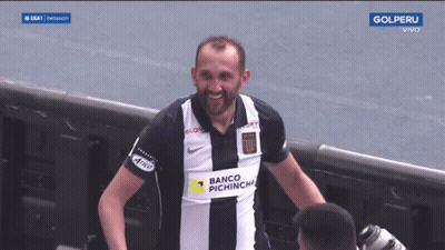 Man Wearing Banco Pichincha Jersey Smiles GIF