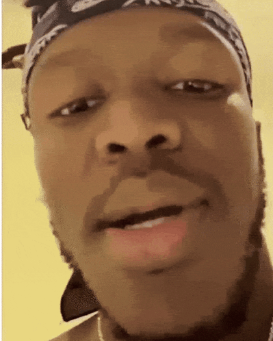 Man Wearing Bandana And Hat GIF