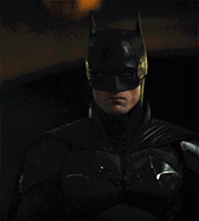 Man Wearing Batman Mask Close Up GIF