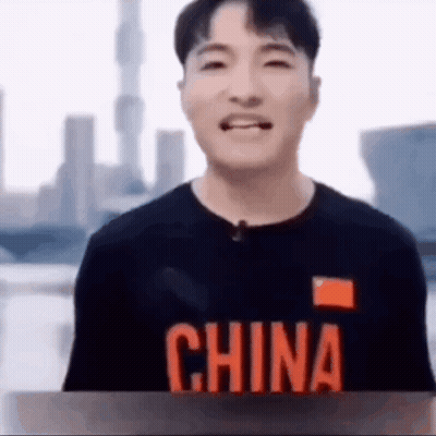 Man Wearing Black China Shirt GIF