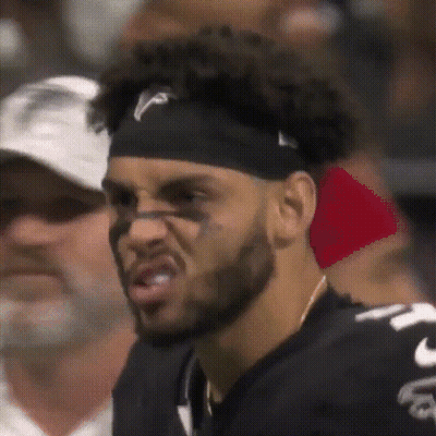 Man Wearing Black Headband With Letter F GIF