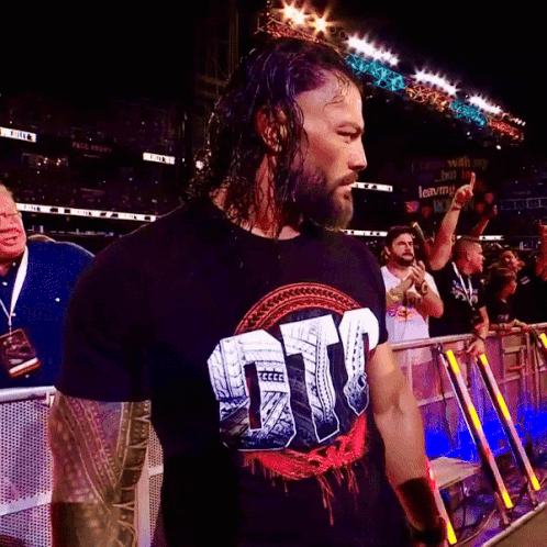 Man Wearing Black NTT Shirt GIF