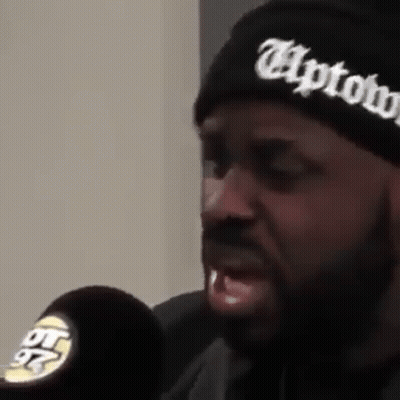 Man Wearing Blue Dash Hat Talking GIF