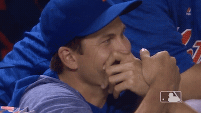 Man Wearing Blue Hat Number 7 GIF