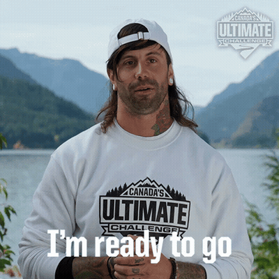 Man Wearing Canada Ultimate Challenge Sweatshirt GIF