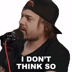 Man Wearing Caps Says I Dont Think So GIF