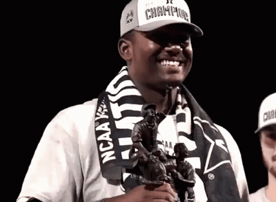 Man Wearing Champions Hat GIF