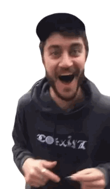 Man Wearing Coexist Hoodie Sticker