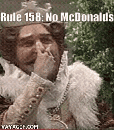 Man Wearing Crown Covering Mouth GIF