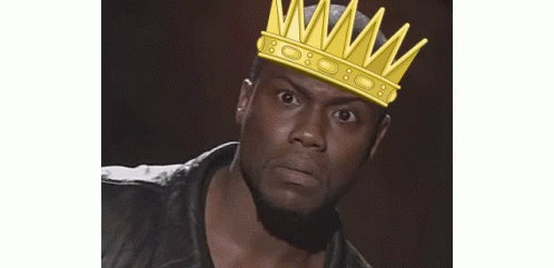 Man Wearing Crown Looking At Camera GIF