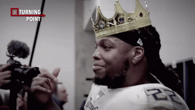 Man Wearing Crown With NFL Logo GIF