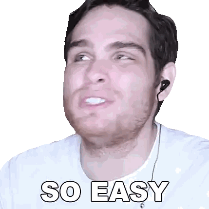 Man Wearing Ear Buds Making Funny Face Sticker