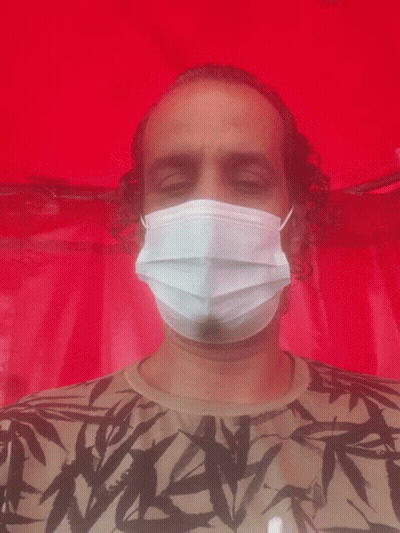 Man Wearing Face Mask GIF