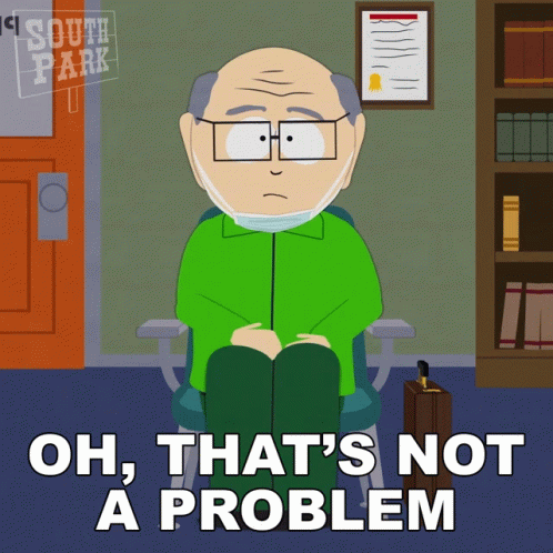 Man Wearing Face Mask Saying Not A Problem GIF