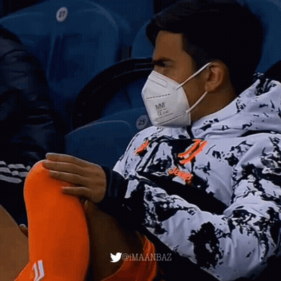 Man Wearing Face Mask With MM GIF