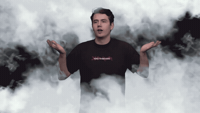 Man Wearing Foo Fighters Shirt GIF
