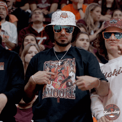 Man Wearing Georgia Amoore Shirt GIF
