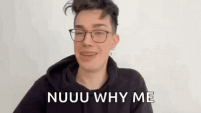 Man Wearing Glasses And Black Hoodie Making Nuuu Face GIF