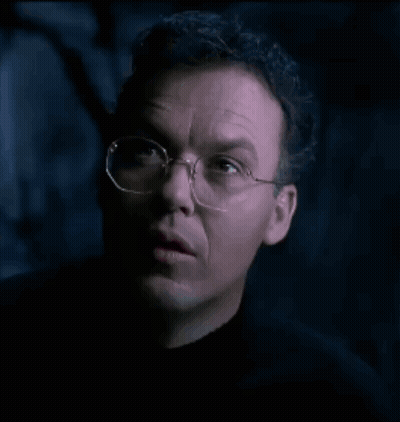 Man Wearing Glasses And Black Shirt Close Up GIF